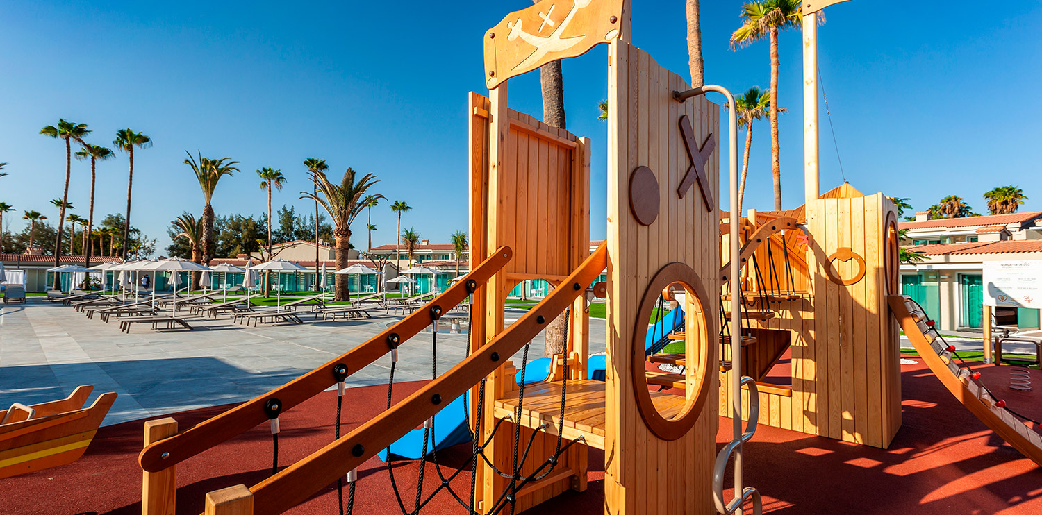  Iconic image of the children's playground at Kumara Serenoa by Lopesan Hotels in Maspalomas Gran Canaria 